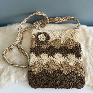 Arizona Jean Company Weaved Rattan Crossbody Bag